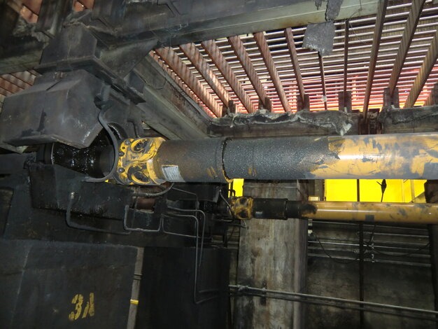 Cardan shaft detail in operation